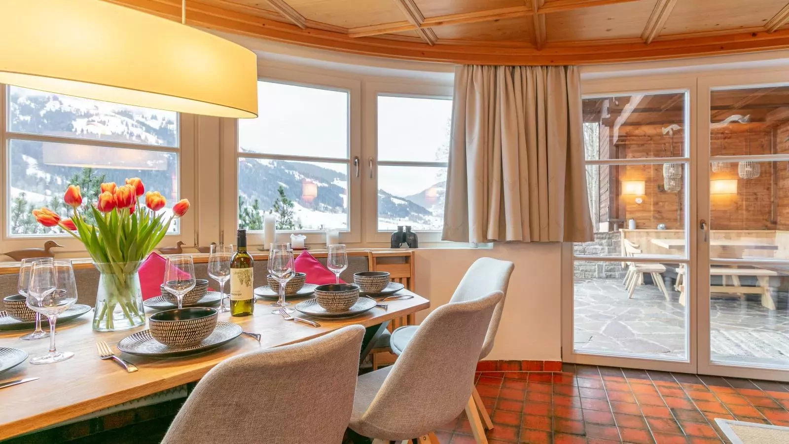 Kitzbüheler-Alpen Chalet-Eetkamer