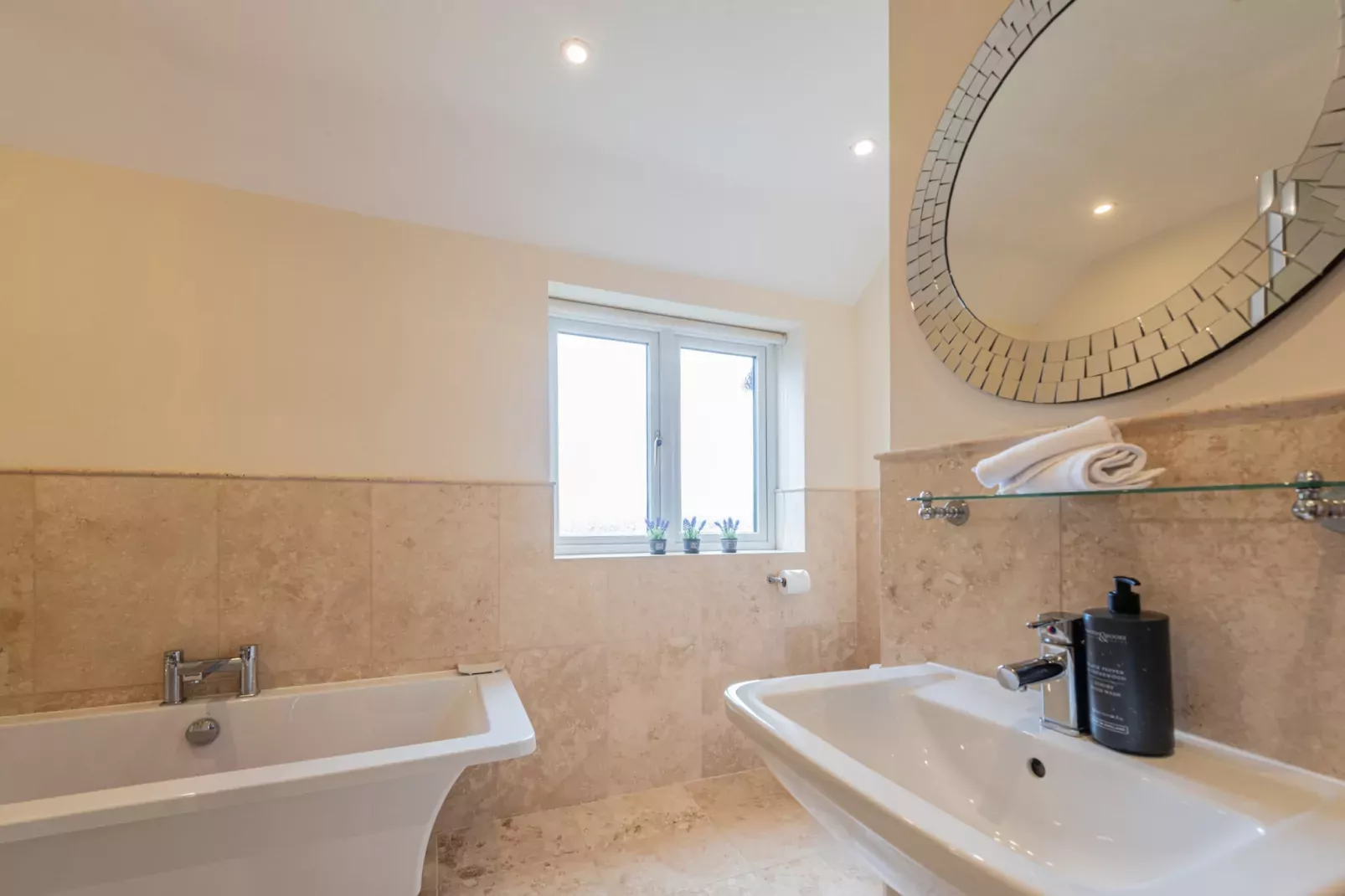 Groes Faen Bach Farmhouse-Badkamer