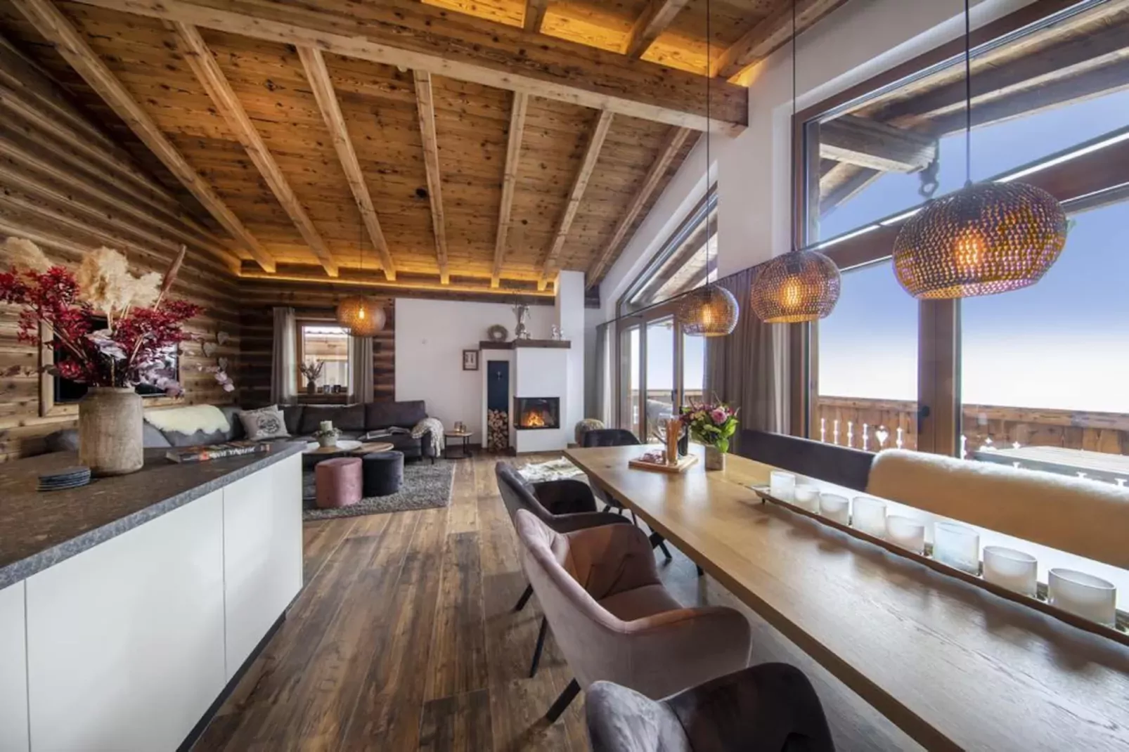 Nationalpark Chalet Schneespitze-Eetkamer