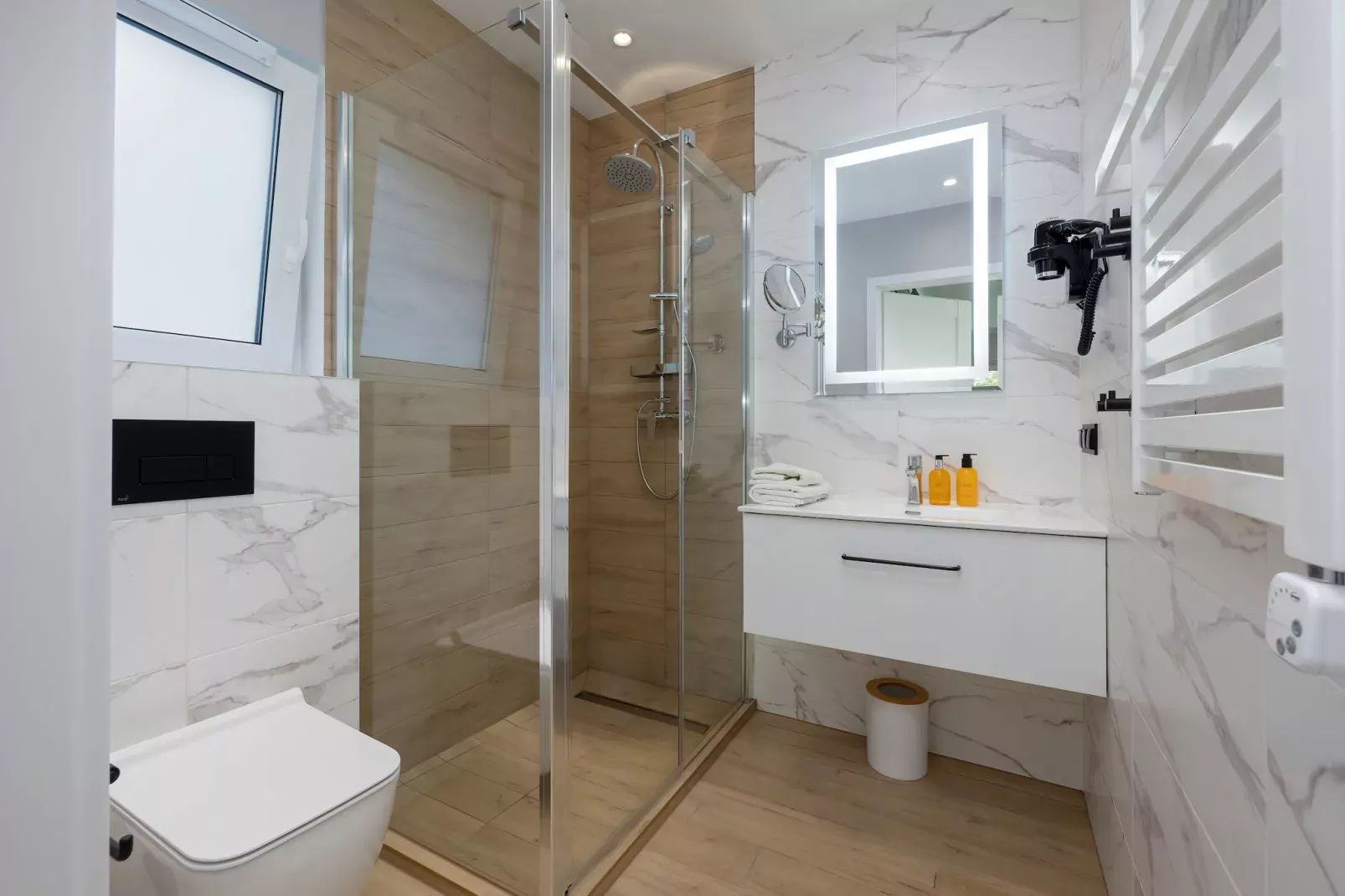 Villa Hoff Ferienhäuser Domek 5 Pers-Badkamer