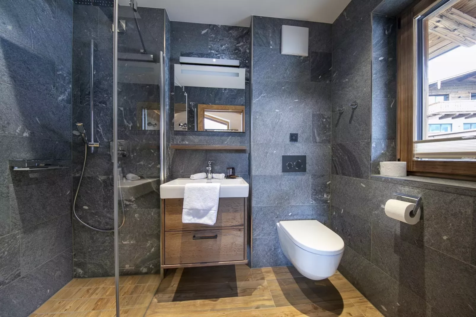 Nationalpark Chalet Grosser Happ-Badkamer