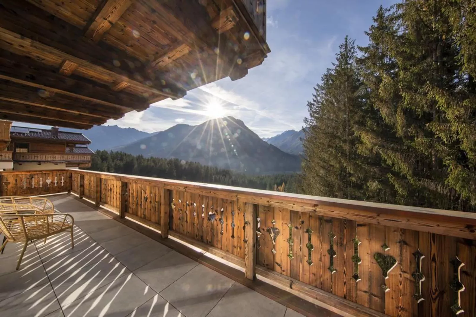 Nationalpark Chalet Schneespitze-Uitzicht zomer