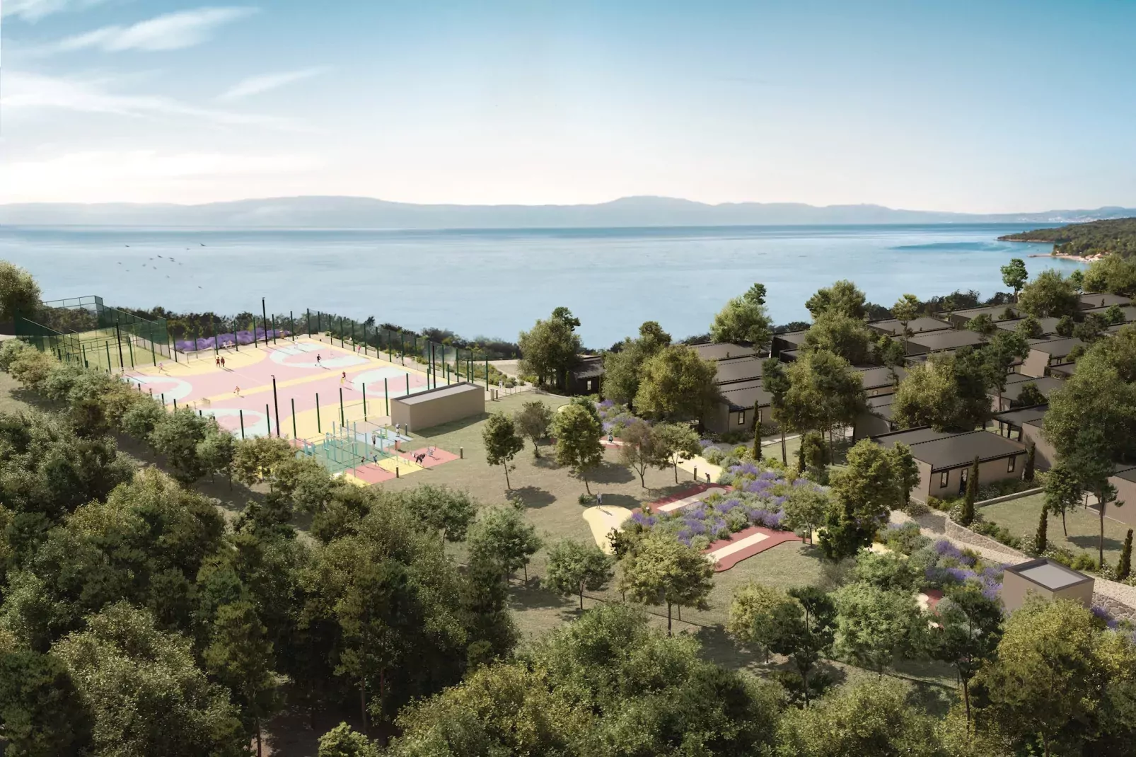 Aminess ATEA Camping Resort - Njivice - AMBER LUXURY Holiday home 5 Pers 40m2-Gebieden zomer 1km