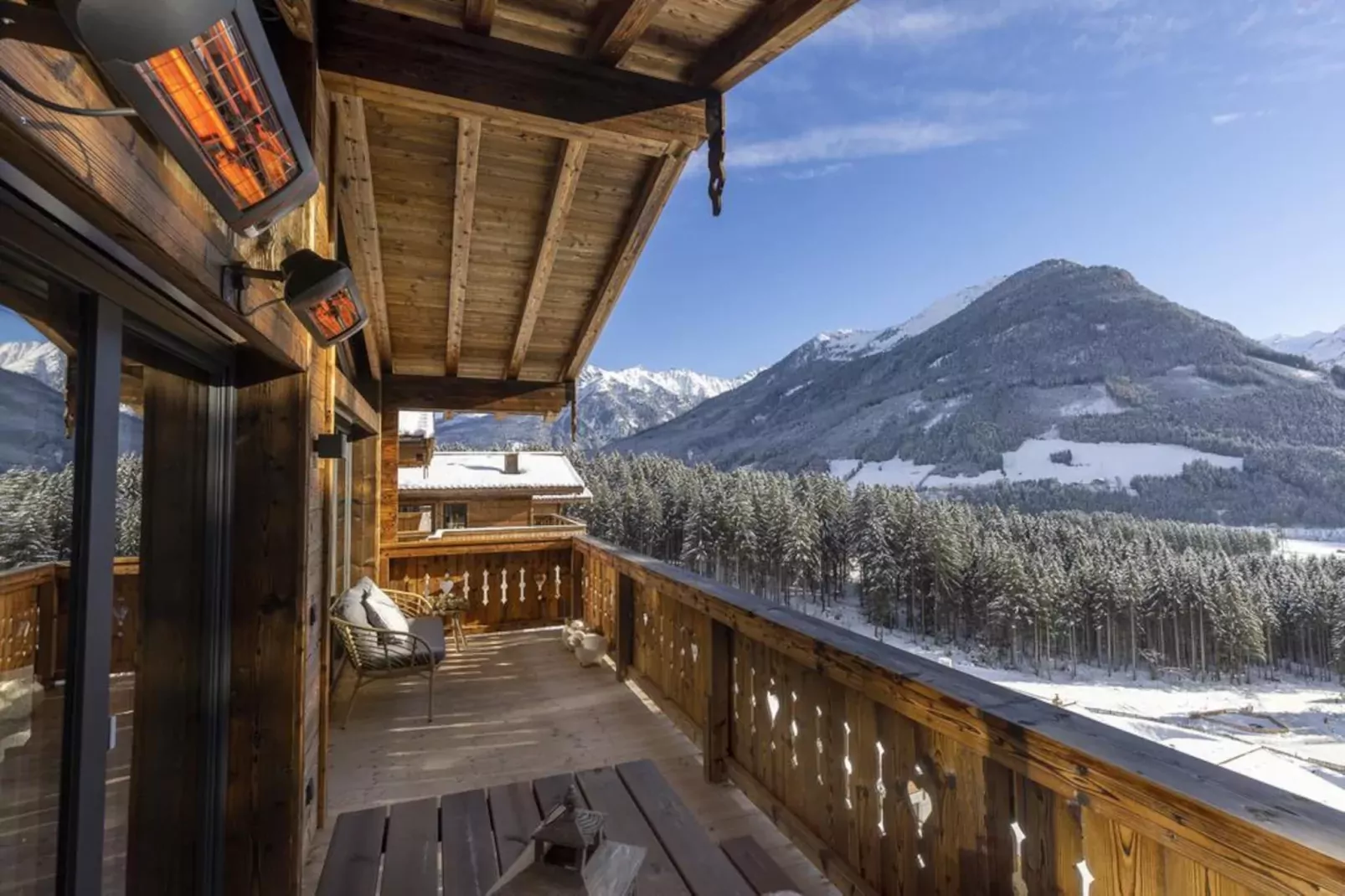Nationalpark Chalet Schneespitze-Uitzicht winter
