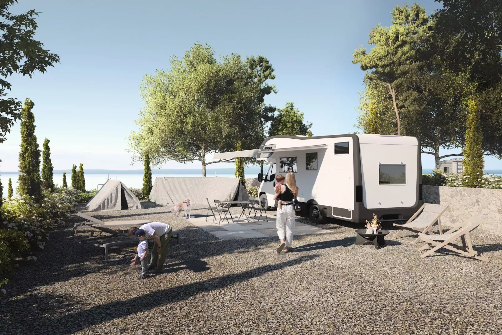 Aminess ATEA Camping Resort - Njivice - AMBER LUXURY Holiday home 5 Pers 40m2-Gebieden zomer 1km