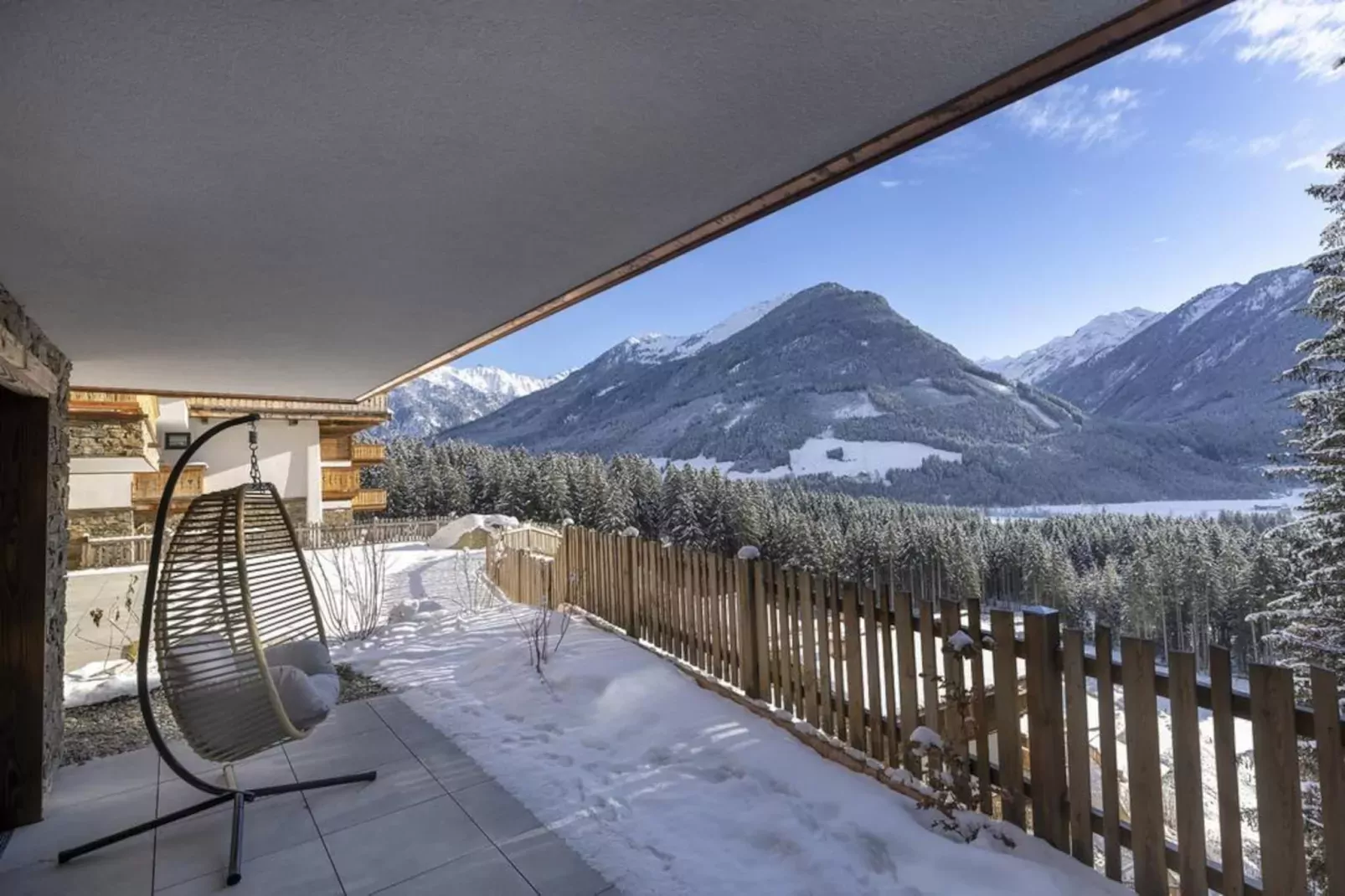 Nationalpark Chalet Schneespitze-Uitzicht winter