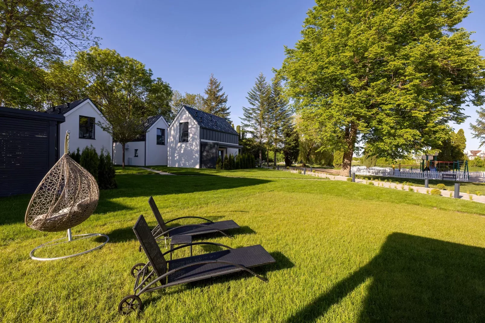 Villa Hoff Ferienhäuser Domek 6 Pers-Tuinen zomer