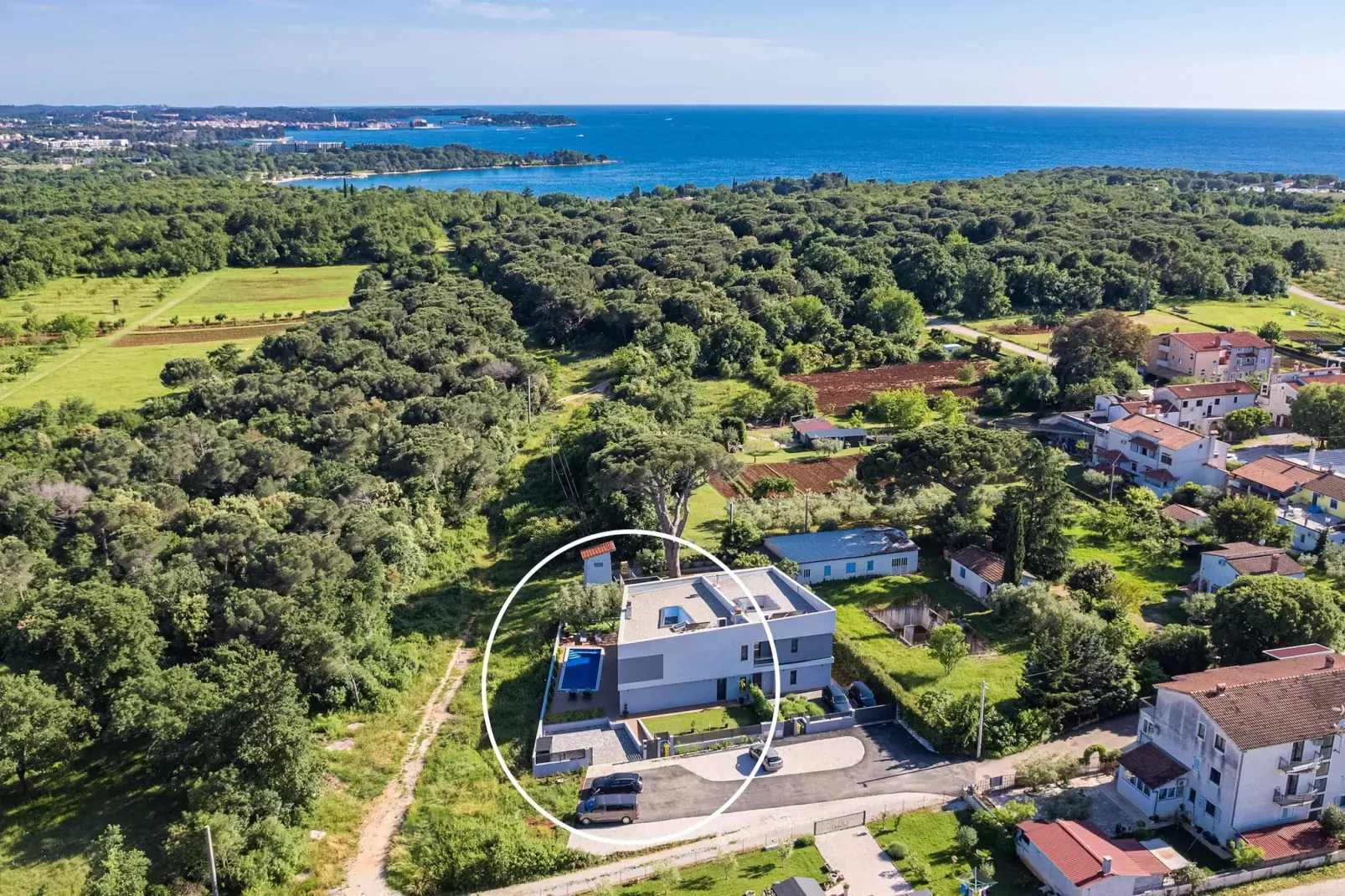 Villa Pinus-Gebieden zomer 20km