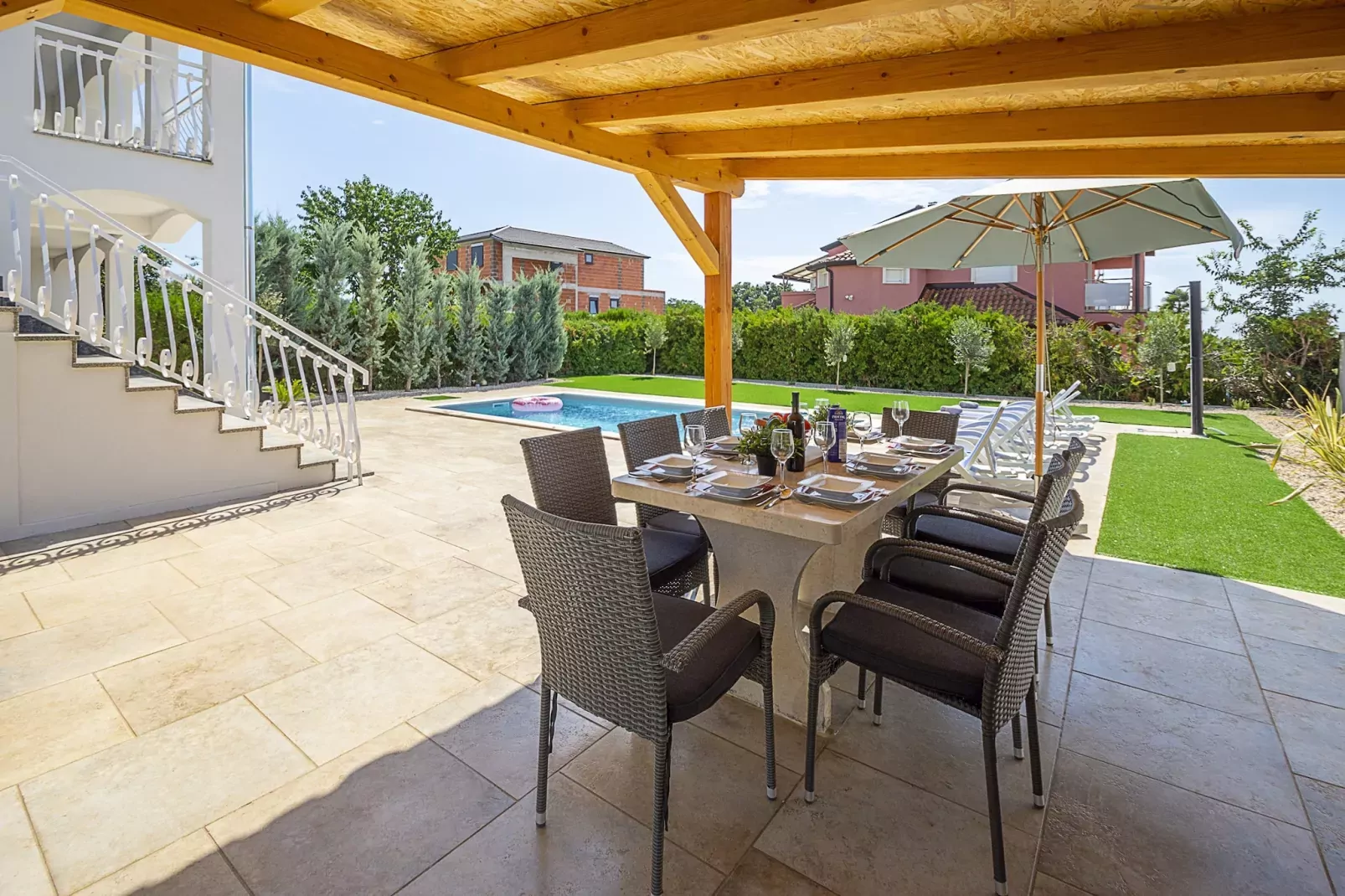 Villa Susanne with Private Pool-Terras