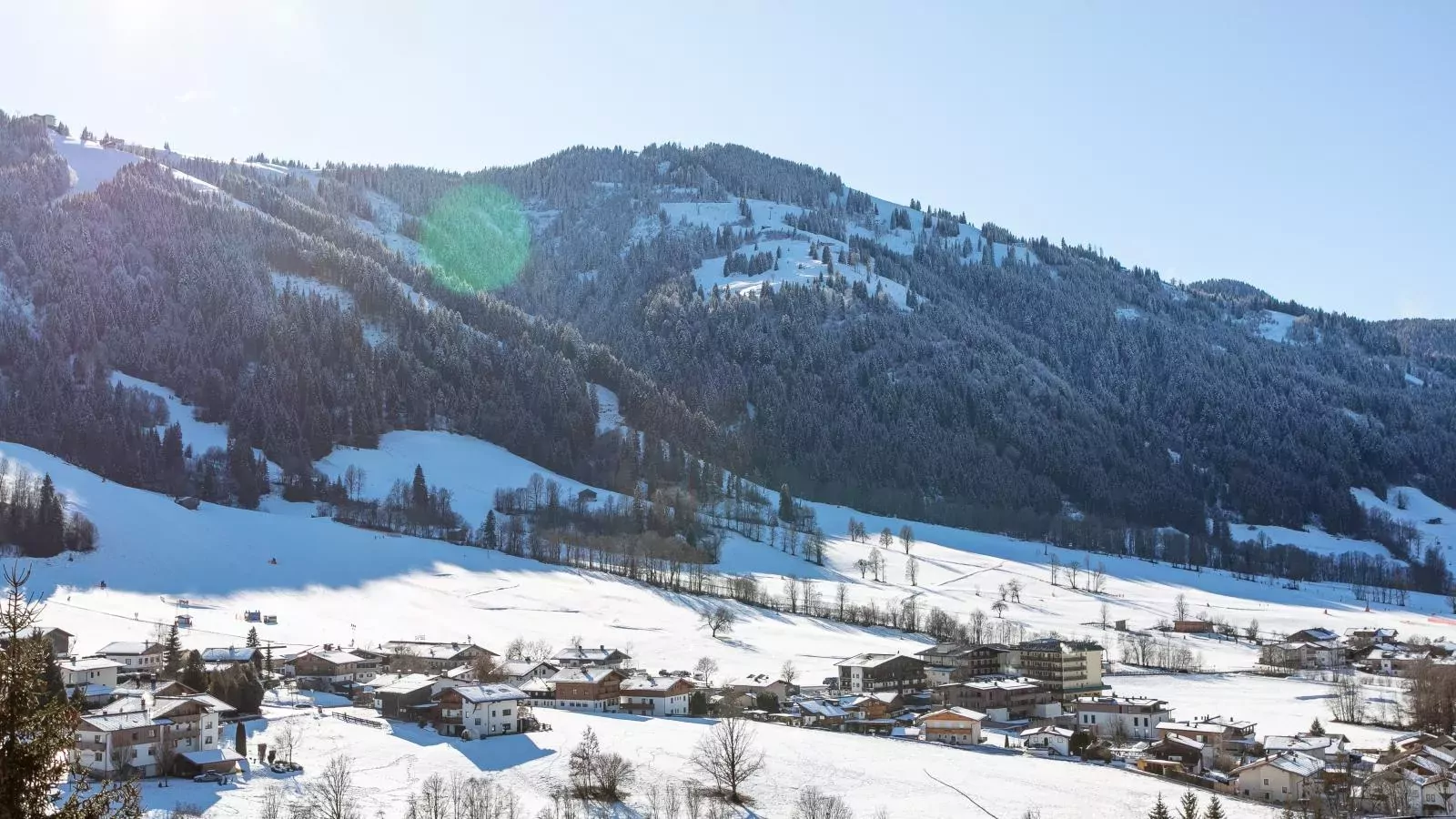 Kitzbüheler-Alpen Chalet-Uitzicht winter