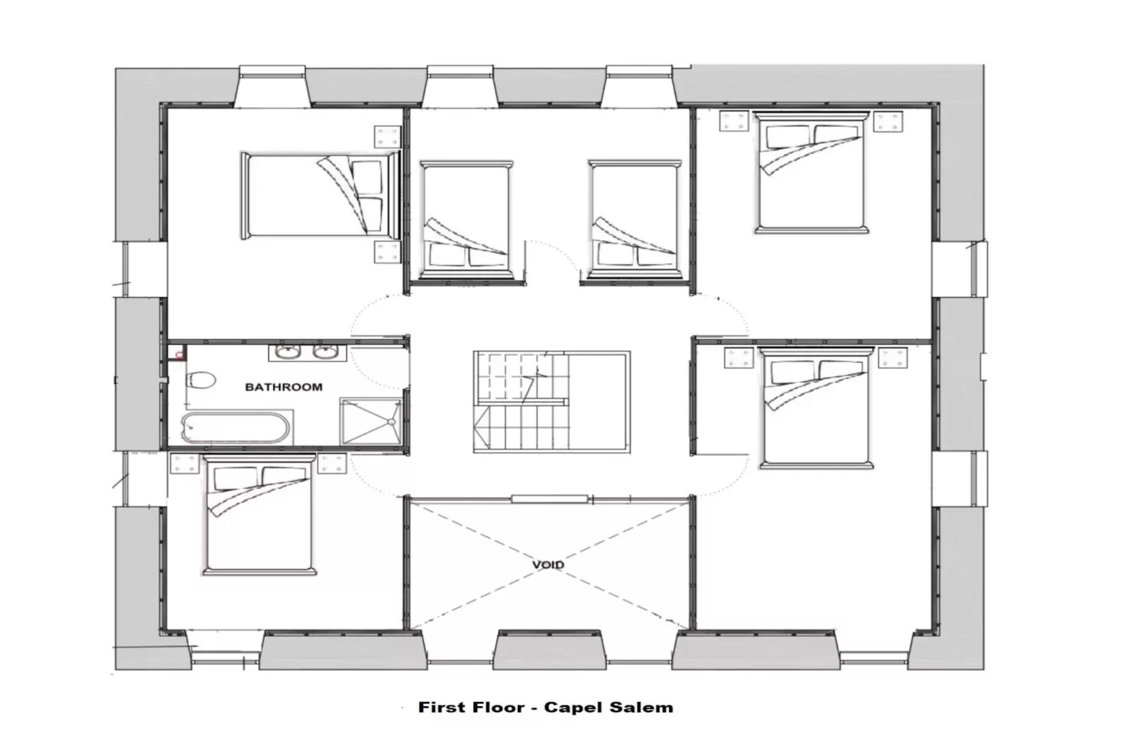 Capel Salem-Plattegrond