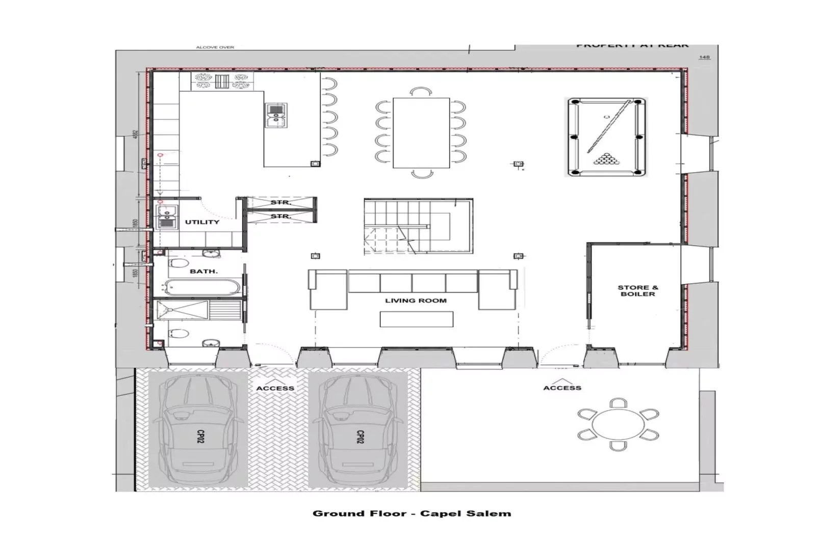 Capel Salem-Plattegrond