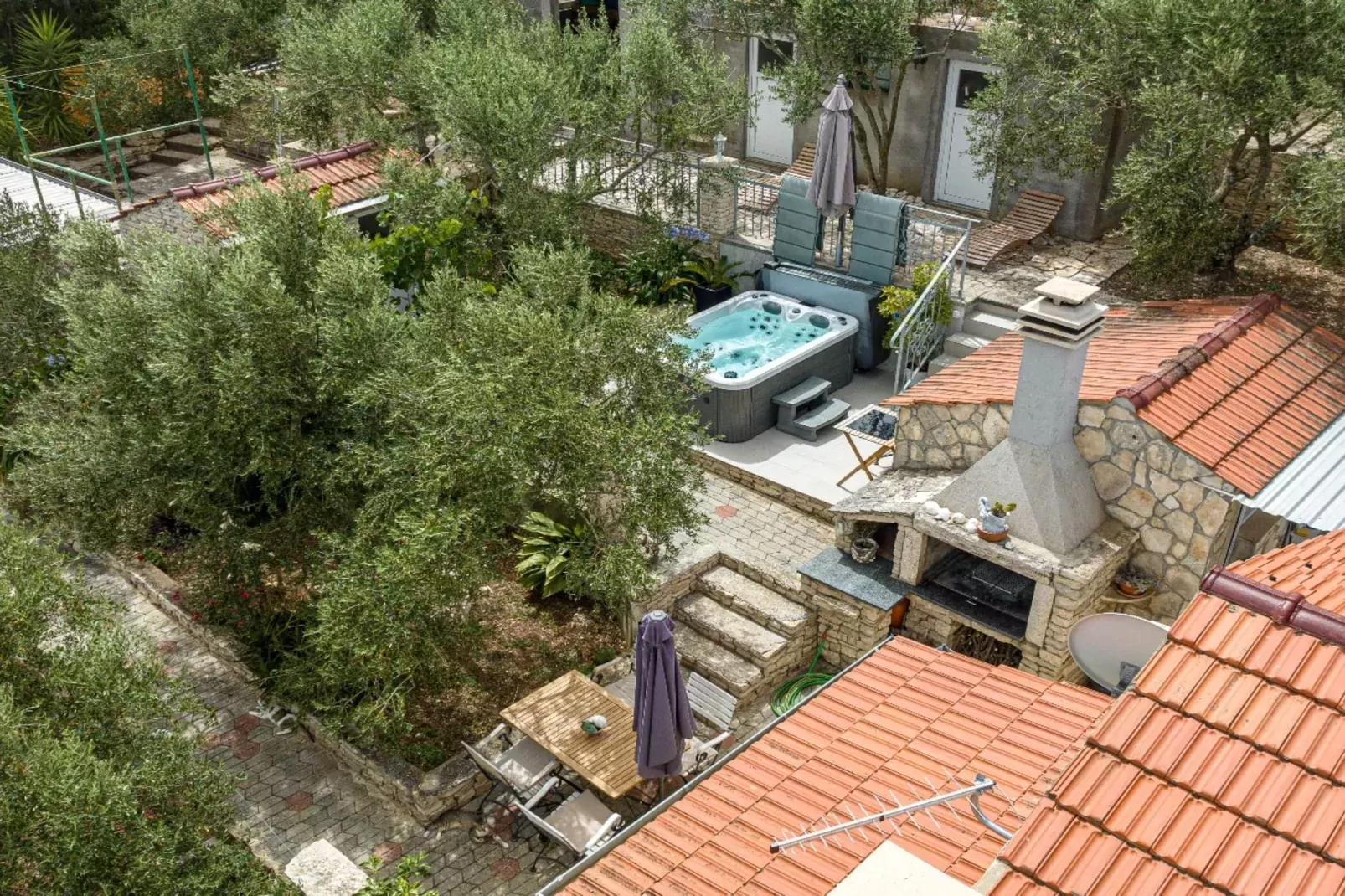 Stone House Blaca - Two Bedroom Stone House with Terrace and Sea View-Uitzicht