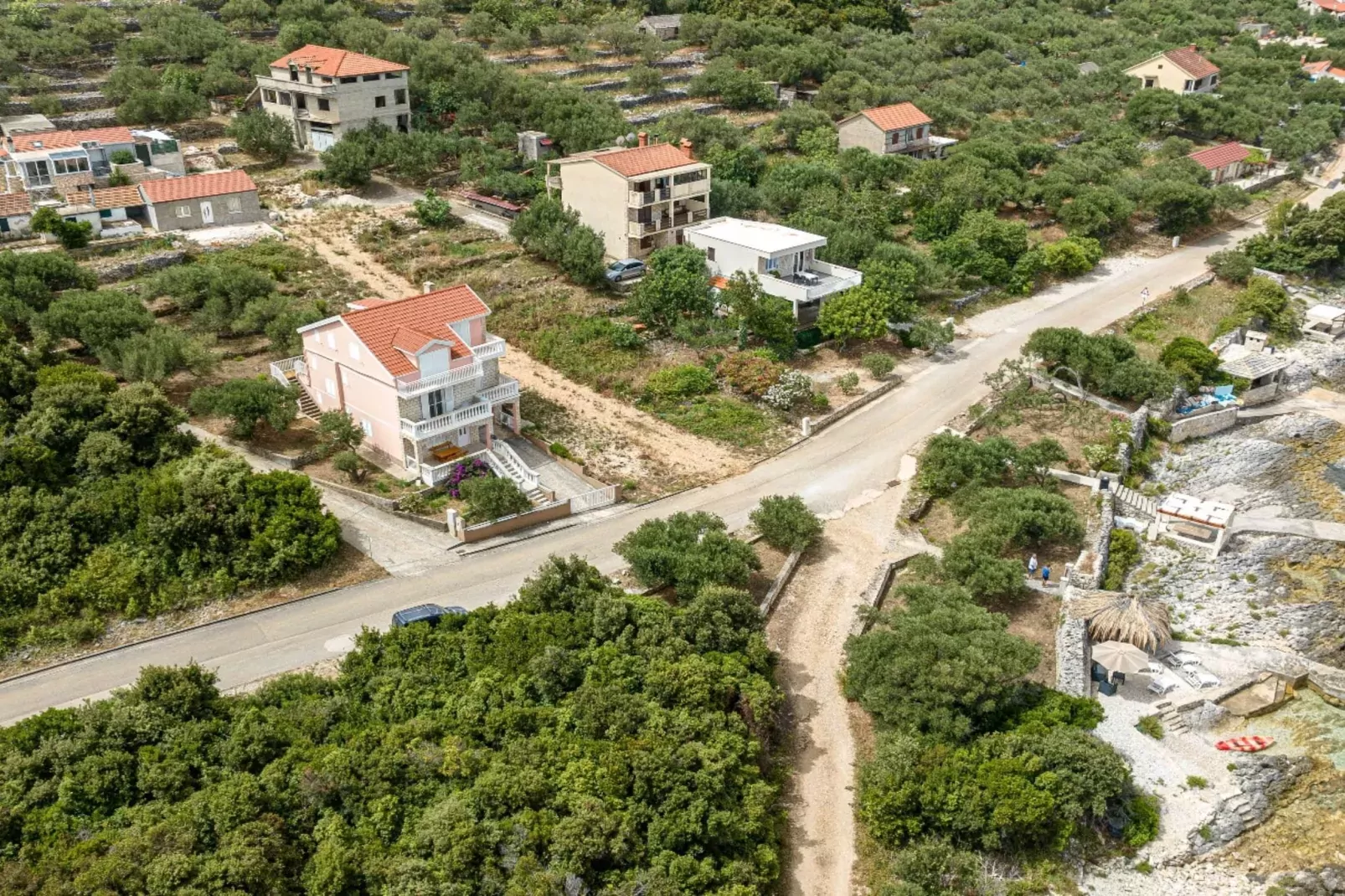 Stone House Blaca - Two Bedroom Stone House with Terrace and Sea View-Uitzicht
