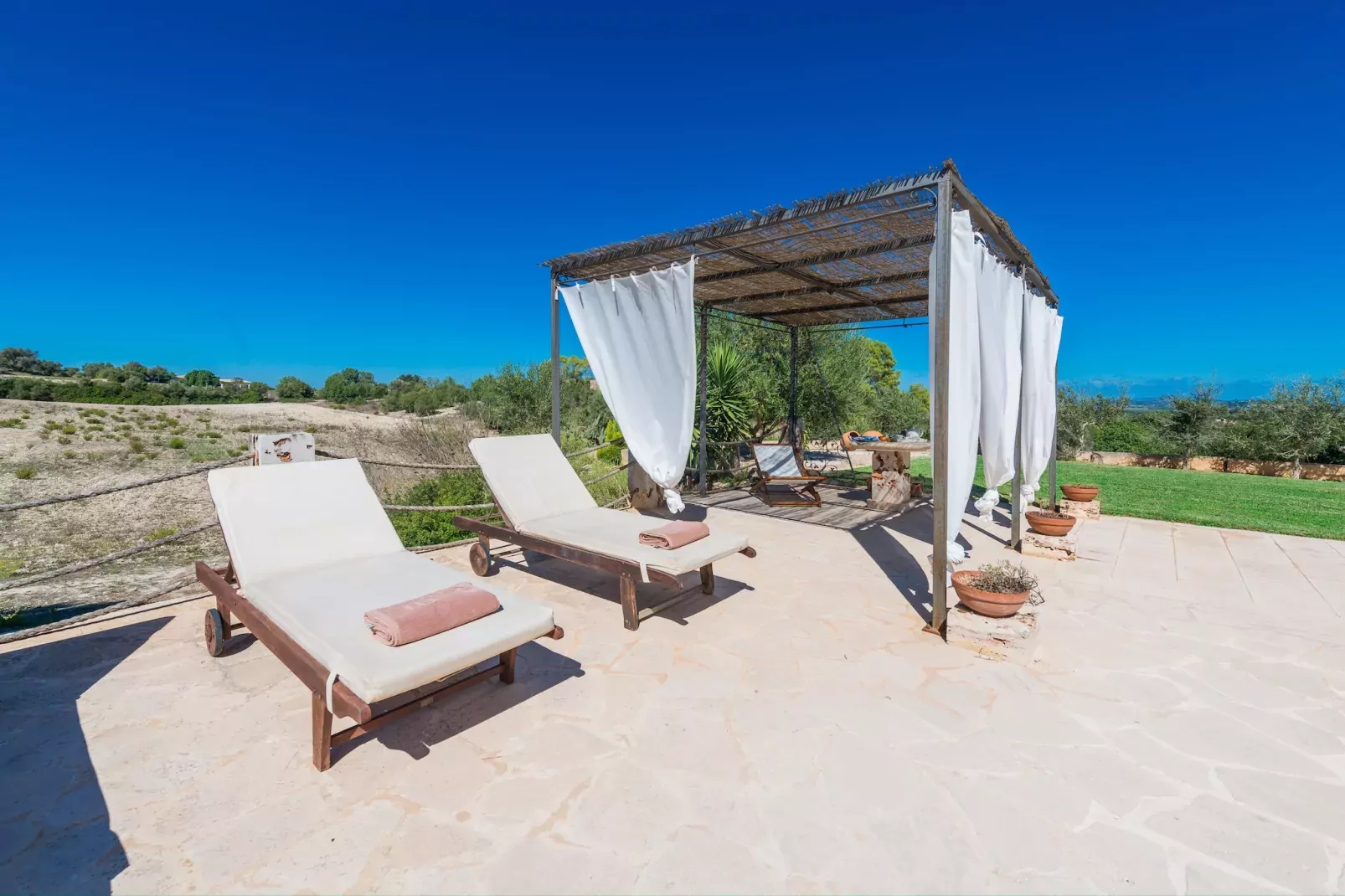 Finca Son Colom-Terrasbalkon