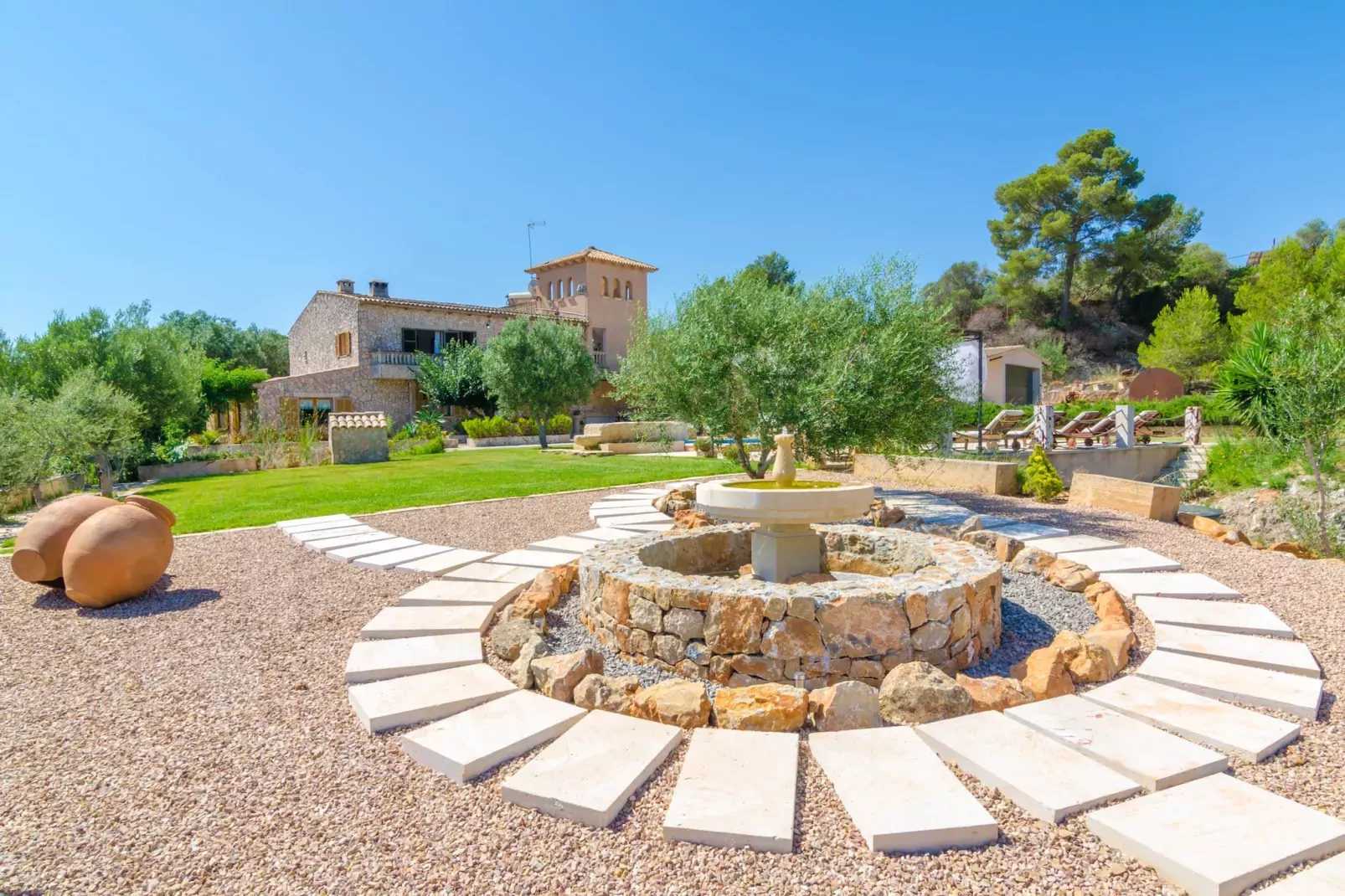 Finca Son Colom-Tuinen zomer