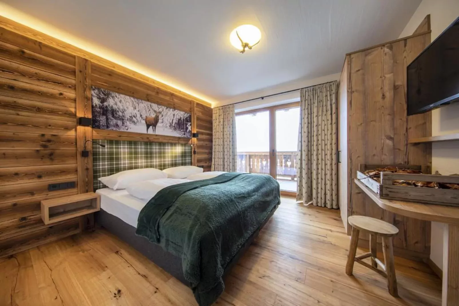 Nationalpark Chalet Schneespitze-Slaapkamer