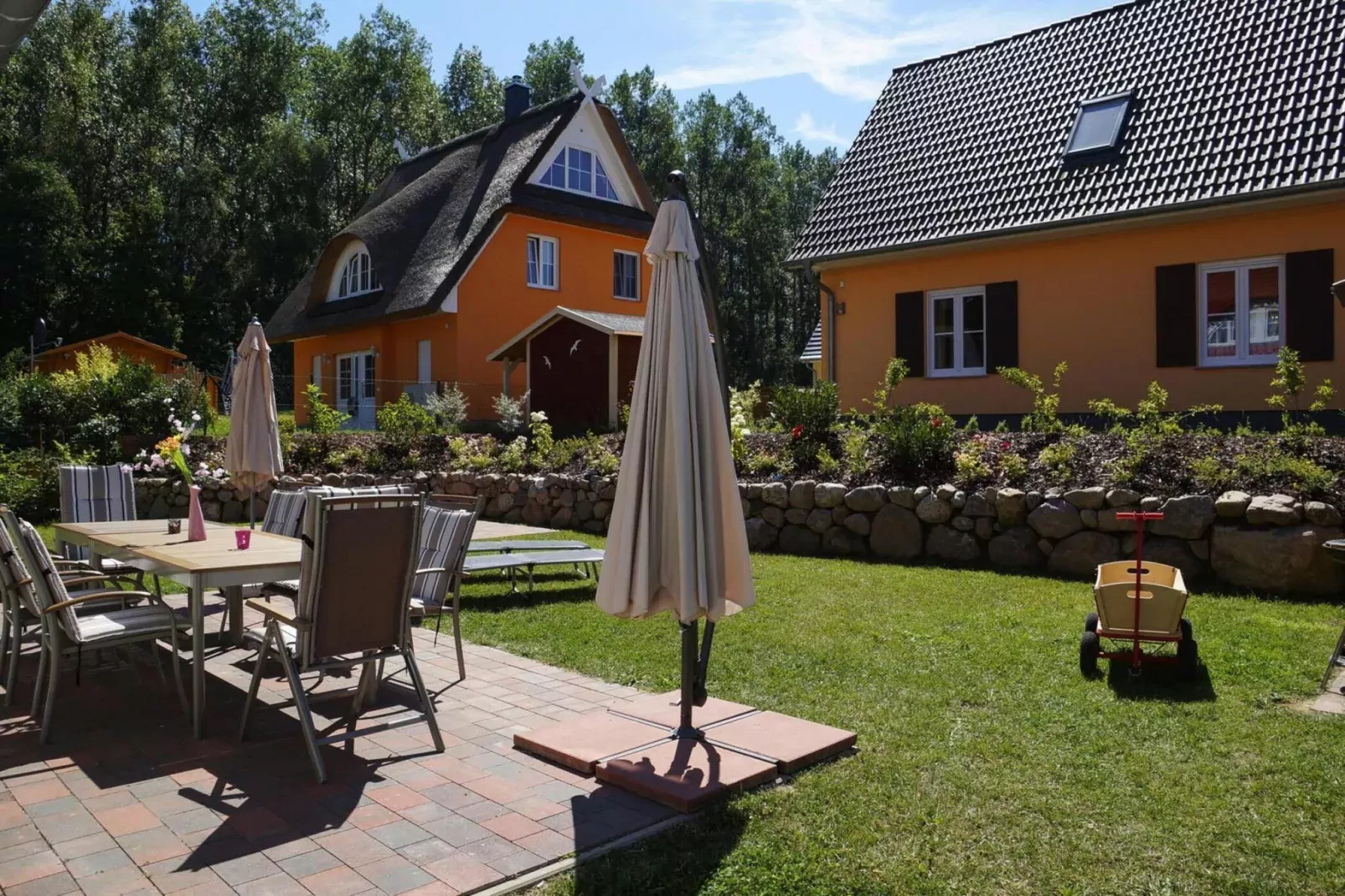 Ostseeresort Dampland-Reihenhaus Normalpreis-Terrasbalkon