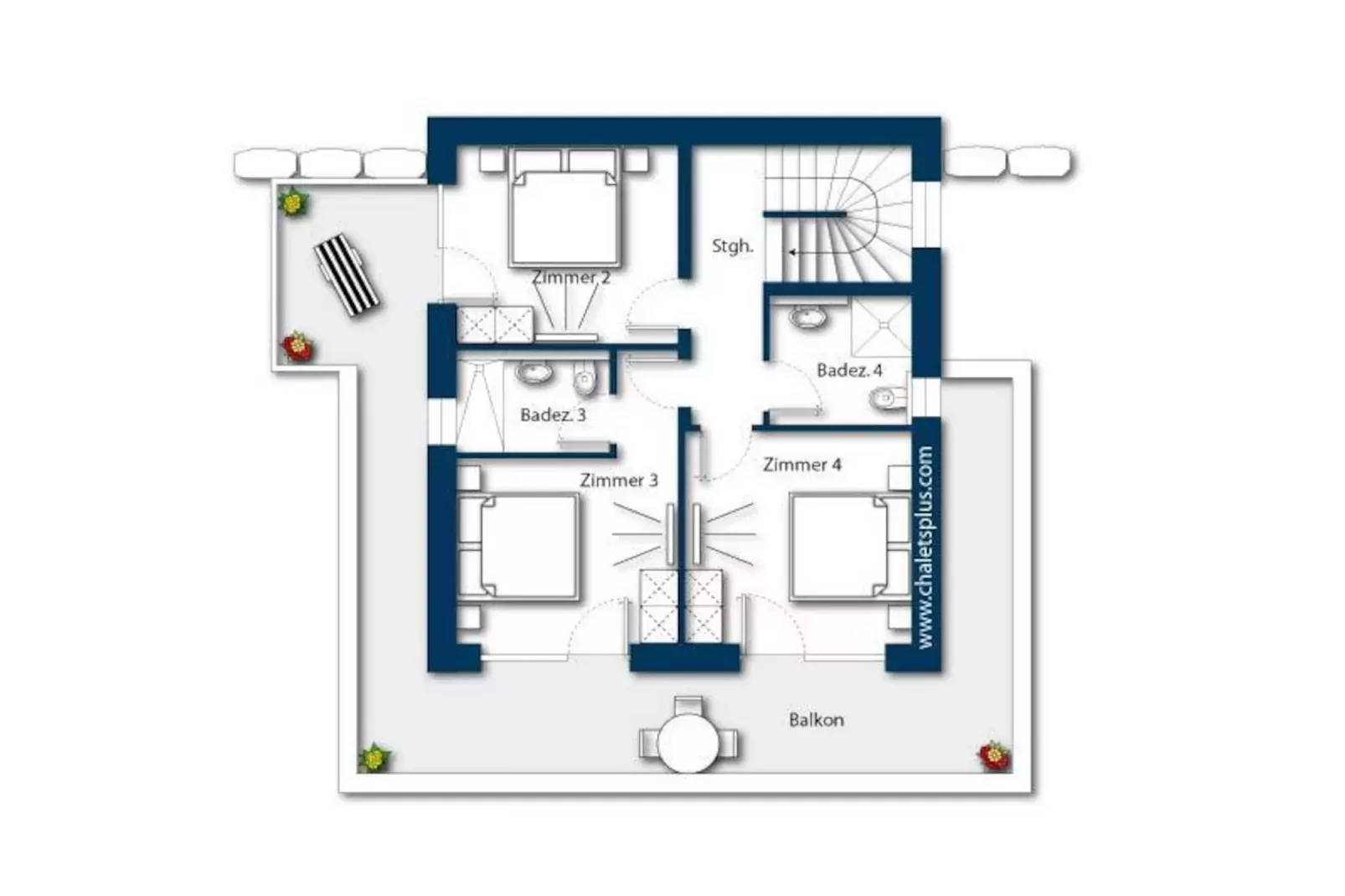 Nationalpark Chalet Schneespitze-Plattegrond