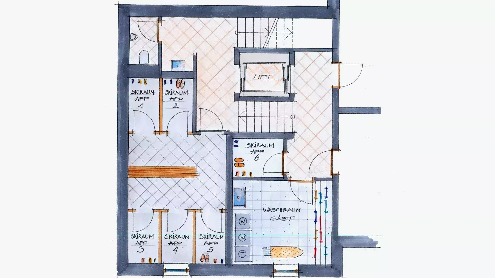 Next To The Ski Lift A 3 und A 4-Plattegrond