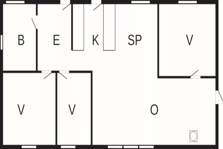 Rustig toevluchtsoord in Nr. Lyngby-By Traum-Plattegrond