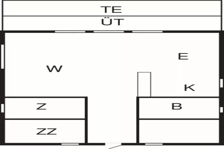 Kustcharme in Binderup-By Traum-Plattegrond
