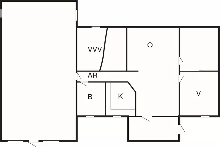 8 persoons vakantie huis in Ørsted-Plattegrond