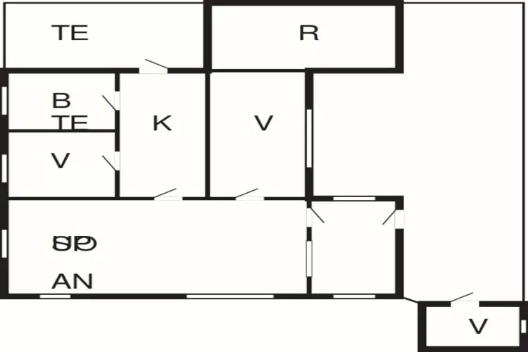 6 persoons vakantie huis in Sæby-Plattegrond