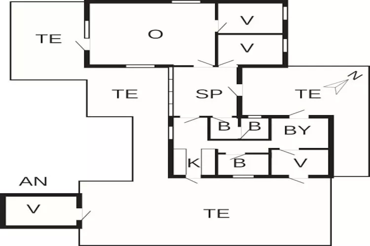 8 persoons vakantie huis in Ålbæk-Plattegrond
