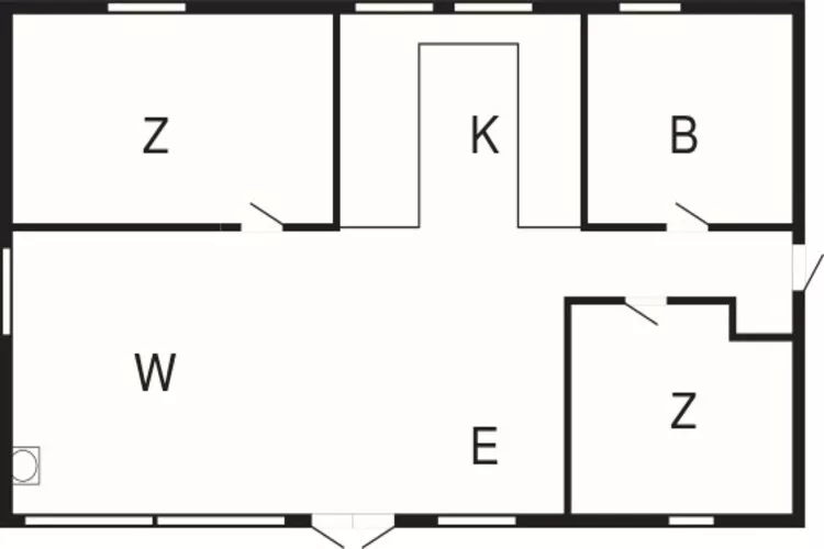4 persoons vakantie huis in Gedser-Plattegrond