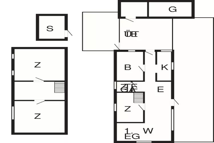 7 persoons vakantie huis in Jerup-Plattegrond