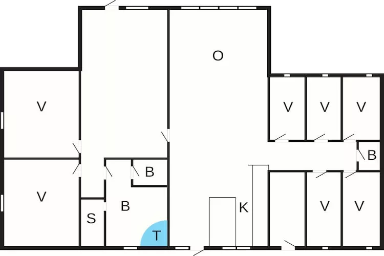 16 persoons vakantie huis in Glesborg-Plattegrond