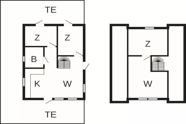 6 persoons vakantie huis in Læsø-Plattegrond