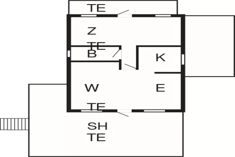 Moderne kusttoevlucht in Eno-By Traum-Plattegrond