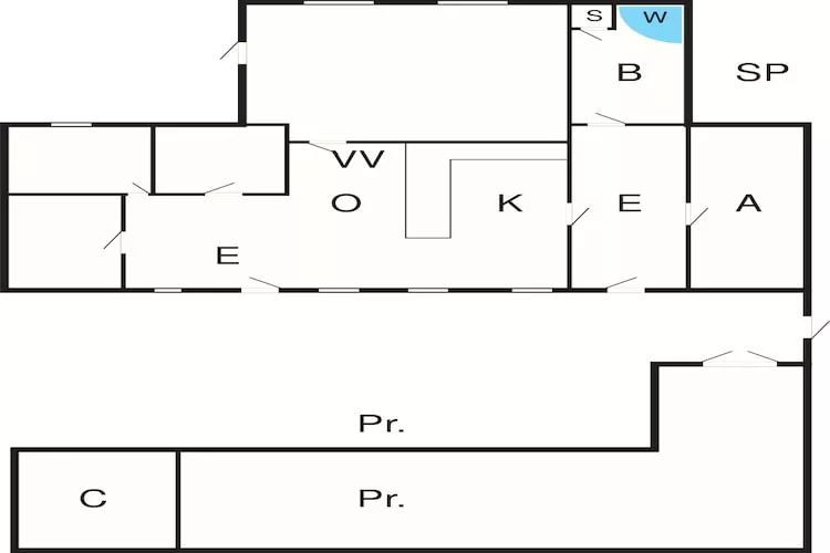 4 persoons vakantie huis in Asaa-Plattegrond