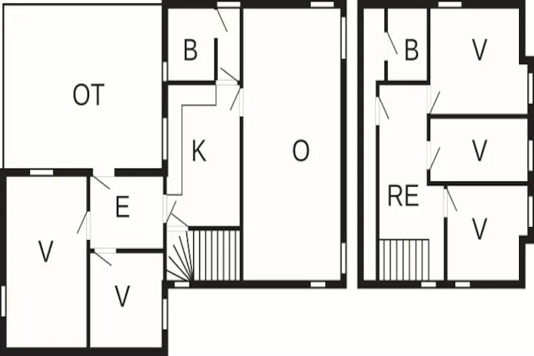 Kusttoevlucht in Hvalpsund-By Traum-Plattegrond