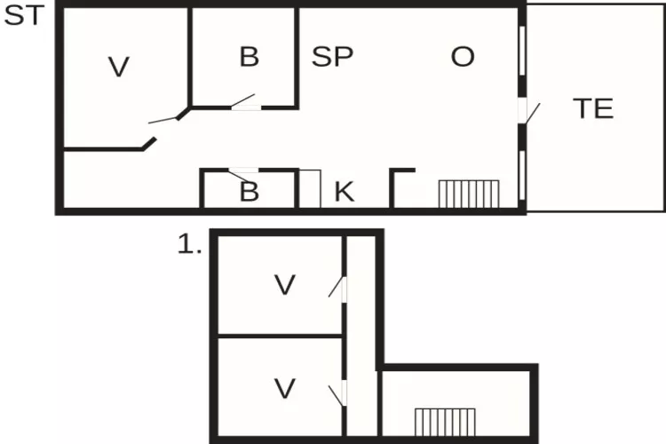 6 persoons vakantie huis in Brovst-Plattegrond