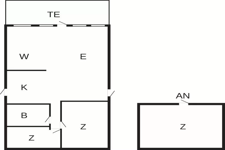6 persoons vakantie huis in Frørup-Plattegrond