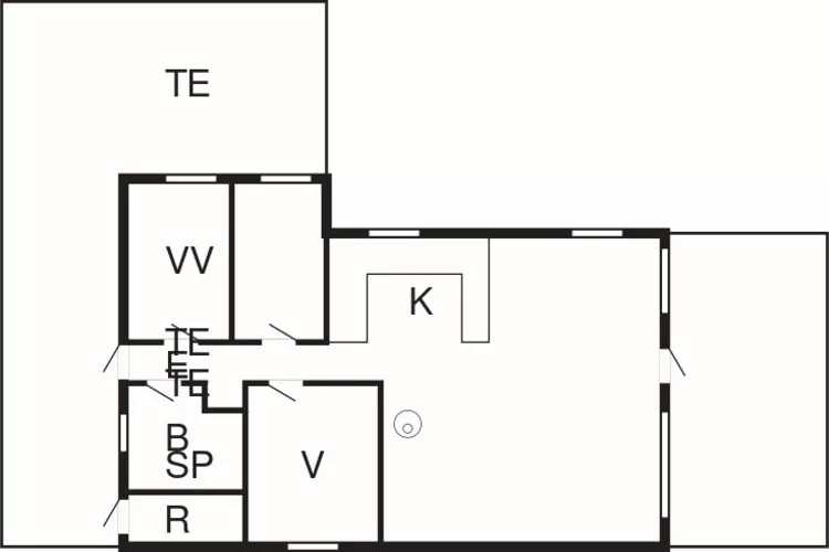 6 persoons vakantie huis in Løkken-Plattegrond