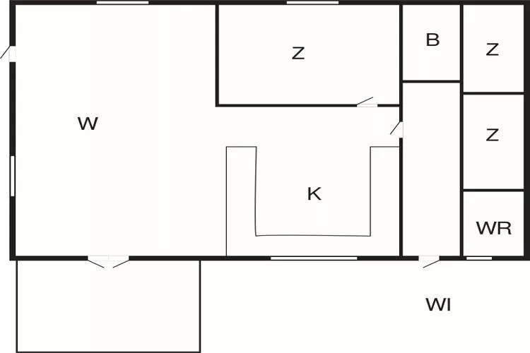 Sereen kusttoevluchtsoord in Hegedal-By Traum-Plattegrond