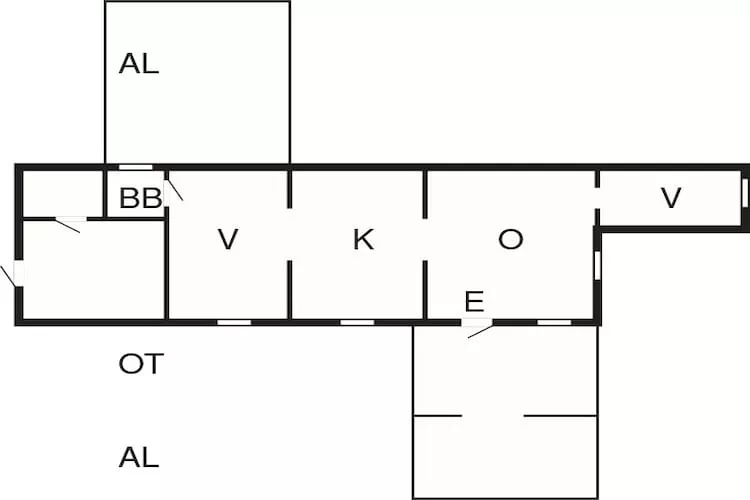 Meerzicht Toevlucht in Figeholm-By Traum-Plattegrond