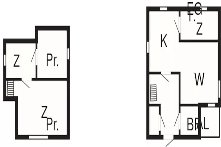 6 persoons vakantie huis in ED-Plattegrond