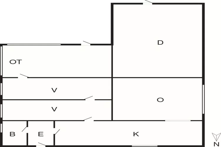 5 persoons vakantie huis in Thyborøn-Plattegrond