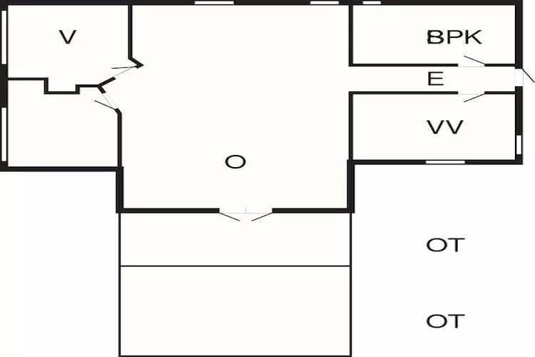 6 persoons vakantie huis in Ansager-Plattegrond