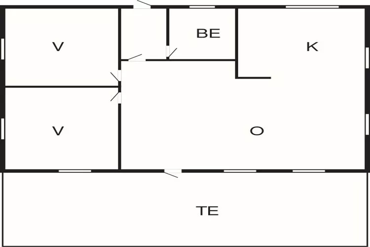 4 persoons vakantie huis in olden-Plattegrond