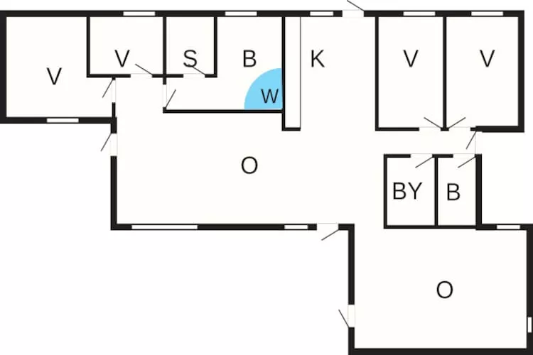 8 persoons vakantie huis in Glesborg-Plattegrond