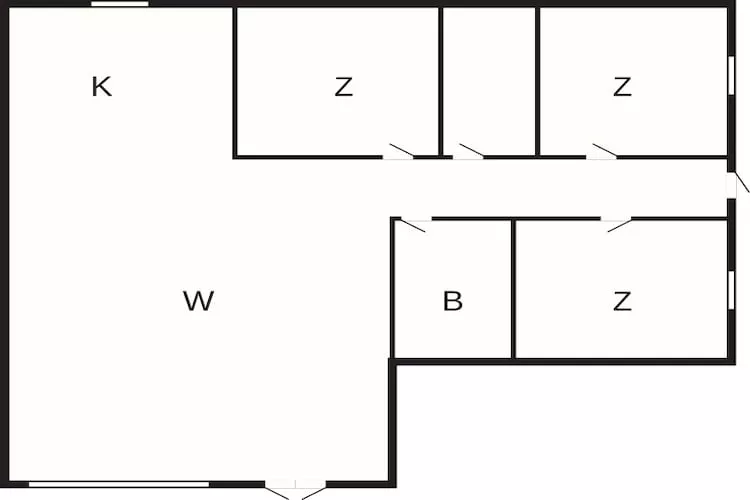 Rustiek rietgedekt huis op Romo-By Traum-Plattegrond