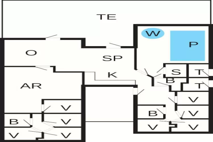 20 persoons vakantie huis in Frederiksværk-Plattegrond