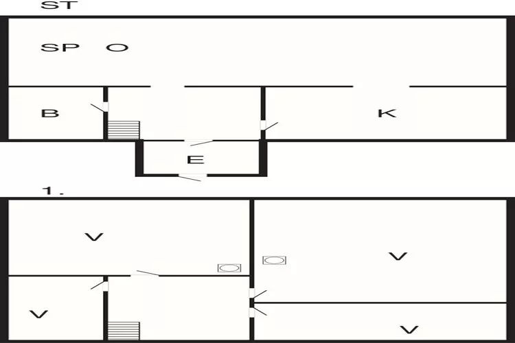 6 persoons vakantie huis in øystese-Plattegrond