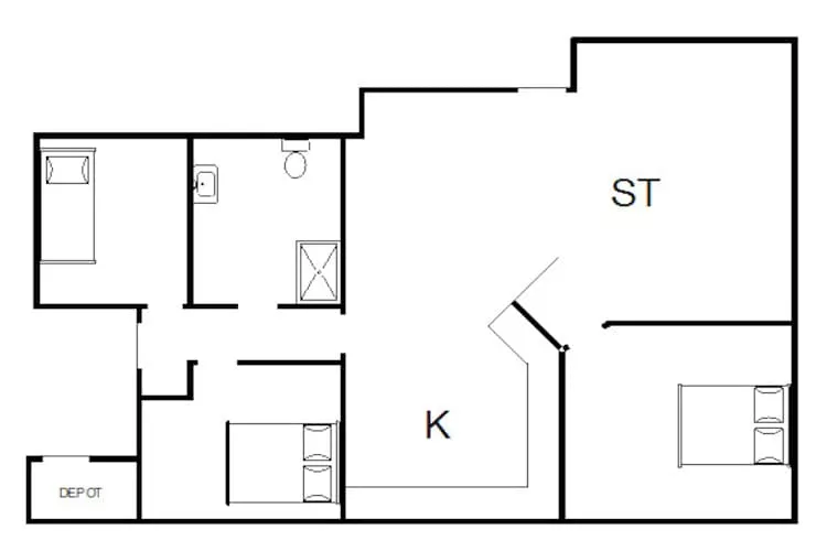 5 persoons vakantie huis in Tarm-Plattegrond